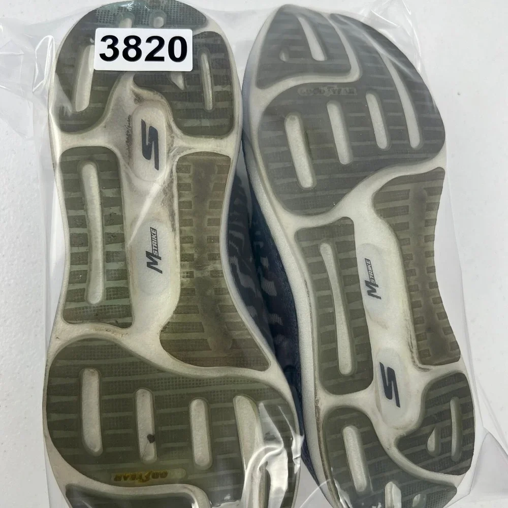 Skechers Go Run Razor 3 Cloak Running Shoes Womens 6 Black Zebra Lace Up Low Top
